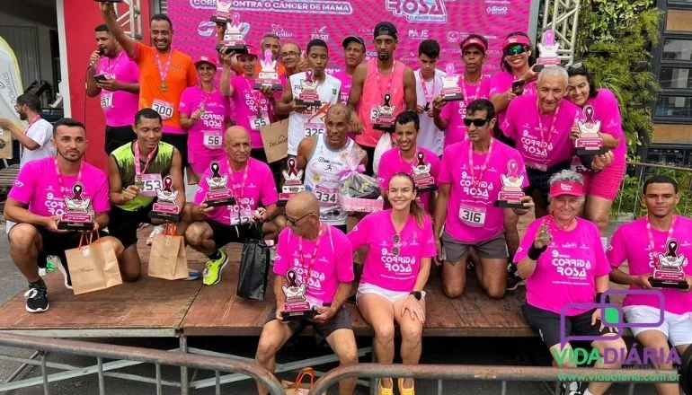 Sucesso de público e alimentos arrecadados destacam a importância social da 9ª Corrida Rosa: Confira os ganhadores em cada categoria!