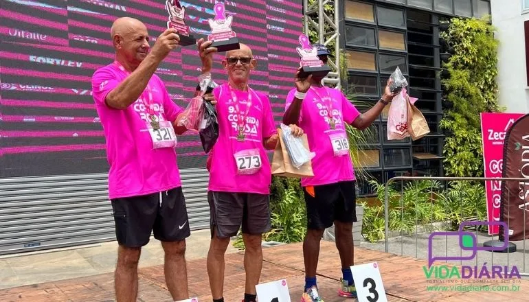 Sucesso de público e alimentos arrecadados destacam a importância social da 9ª Corrida Rosa: Confira os ganhadores em cada categoria!