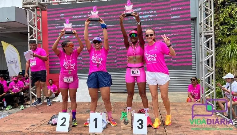 Sucesso de público e alimentos arrecadados destacam a importância social da 9ª Corrida Rosa: Confira os ganhadores em cada categoria!