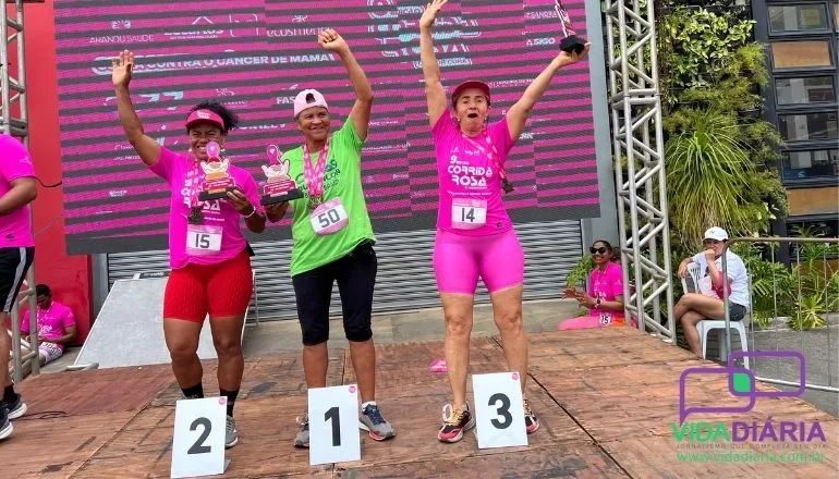 Sucesso de público e alimentos arrecadados destacam a importância social da 9ª Corrida Rosa: Confira os ganhadores em cada categoria!