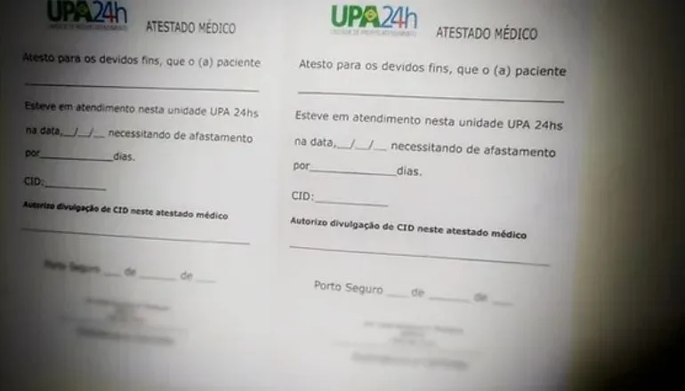 Venda de atestados falsos vira crime recorrente em Porto Seguro