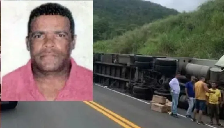 Motorista morre ao tentar escapar de tombamento na BR-101, no extremo sul da Bahia