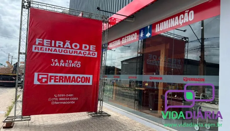 Fermacon comemora quase 35 anos com loja reformada, moderna e Feirão