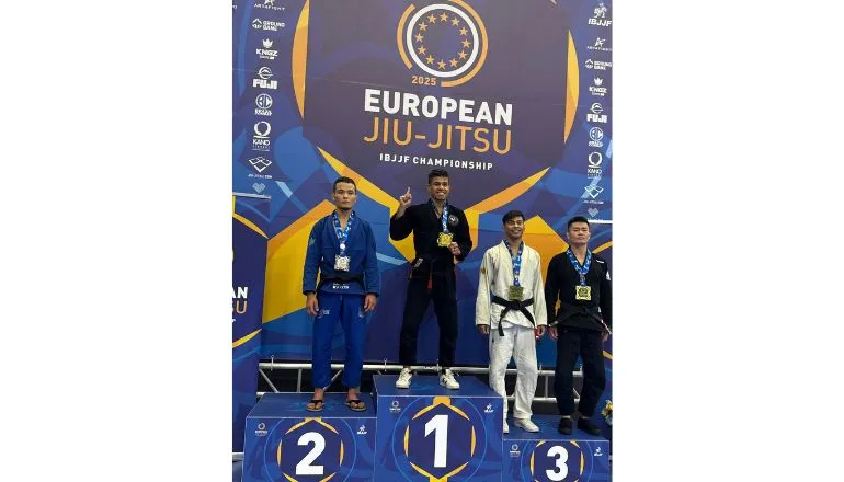 Teixeirense Ermilio Lucas Ferreira Lima conquista Campeonato Europeu de Jiu-Jitsu em Lisboa