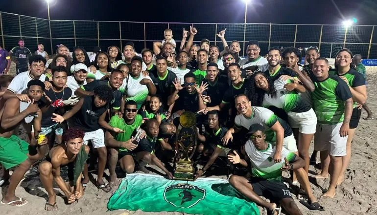 Baba da Orla é tricampeão de Beach Soccer nos Jogos de Verão 2025 em Nova Viçosa  