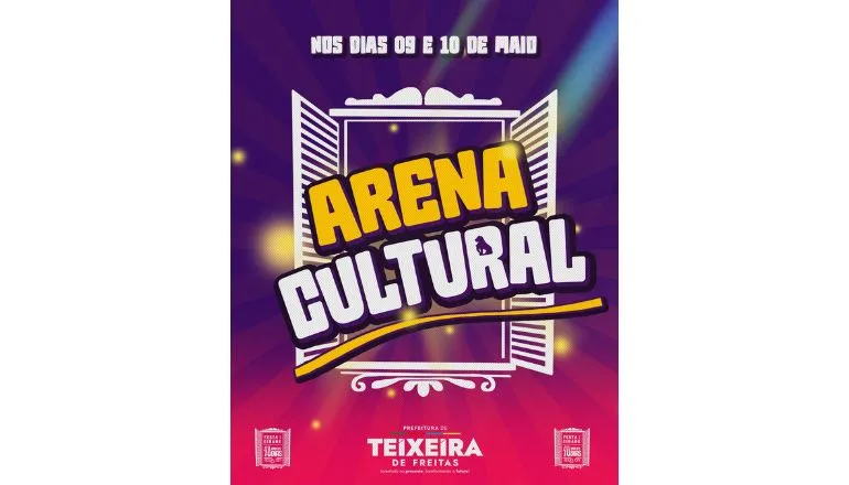 Arena Cultural irá celebrar os 40 anos de Teixeira de Freitas com arte, memória e emoção