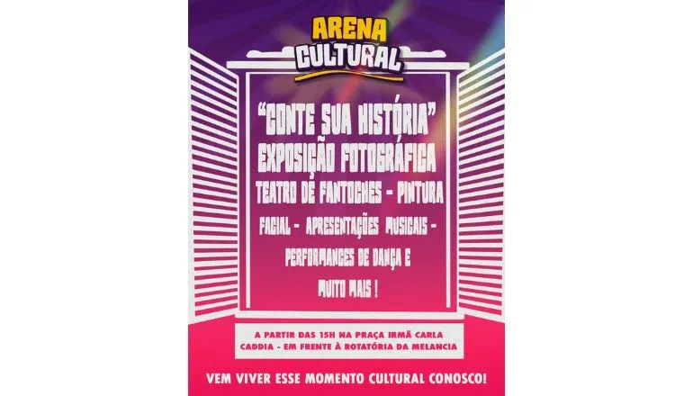 Arena Cultural irá celebrar os 40 anos de Teixeira de Freitas com arte, memória e emoção