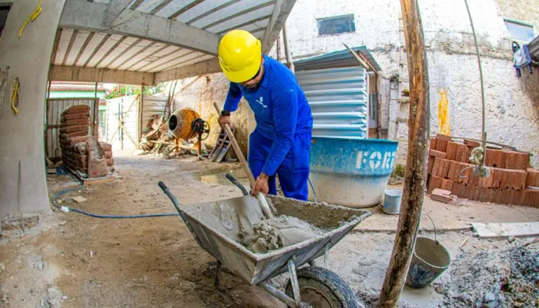 Obras da Escola Jardim Caraípe seguem em ritmo acelerado