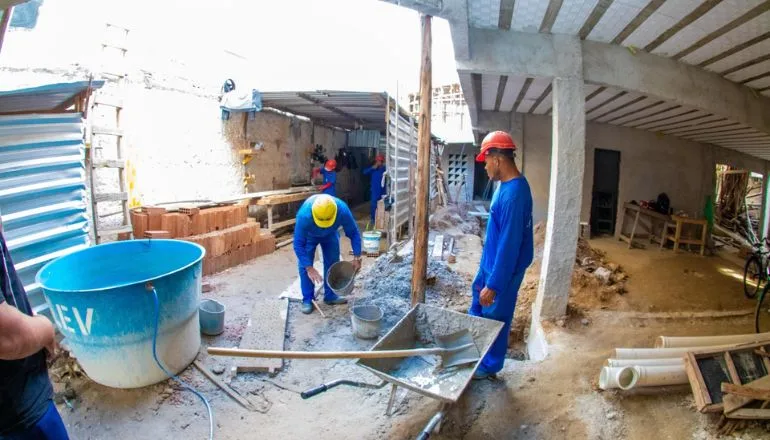 Obras da Escola Jardim Caraípe seguem em ritmo acelerado