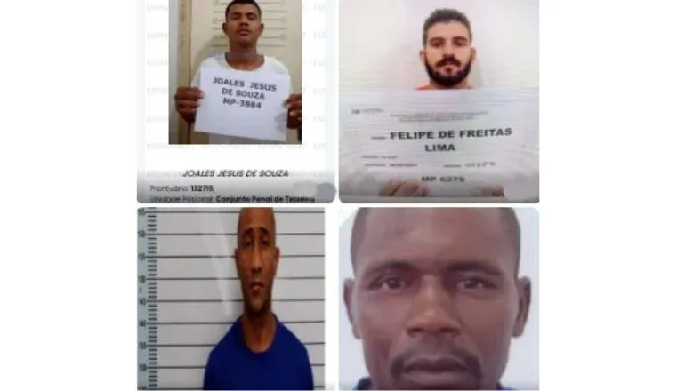 Quatro detentos de alta periculosidade fogem do Presídio de Teixeira de Freitas