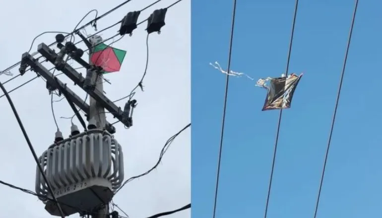 ALTA DE 53%: aumenta interrupções de energia causadas por contato de pipas com a rede elétrica na Bahia