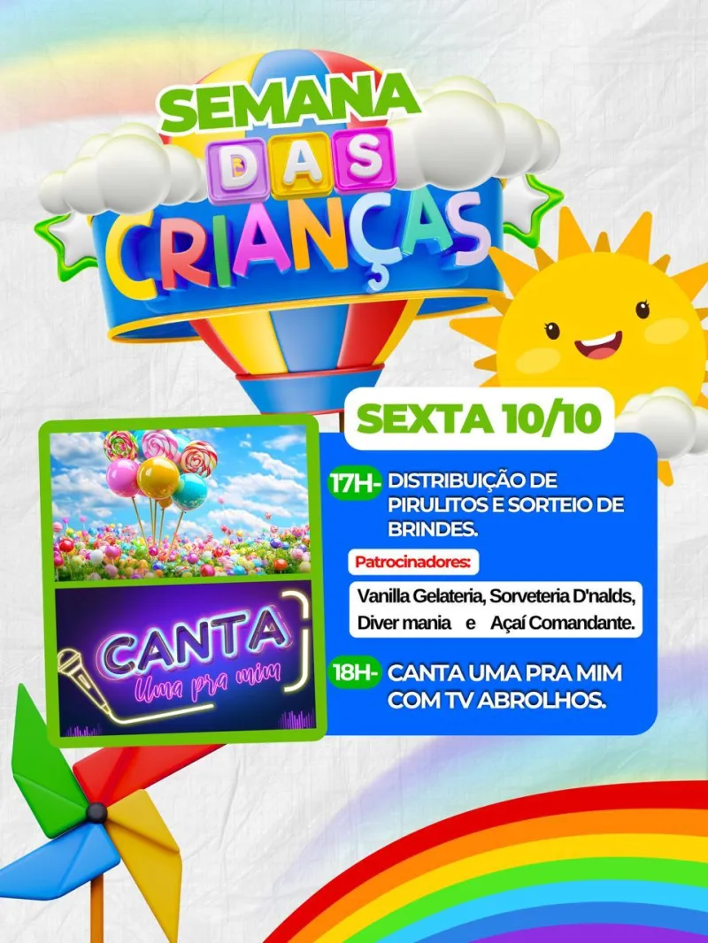 Shopping Teixeira Mall promove festa para as Crianças com 3 dias de programação especial