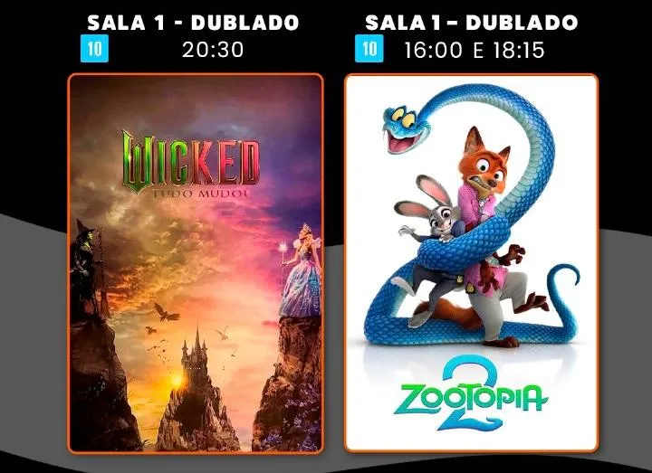 Cine Teixeira divulga programação da semana com estreias e sucessos para toda a família