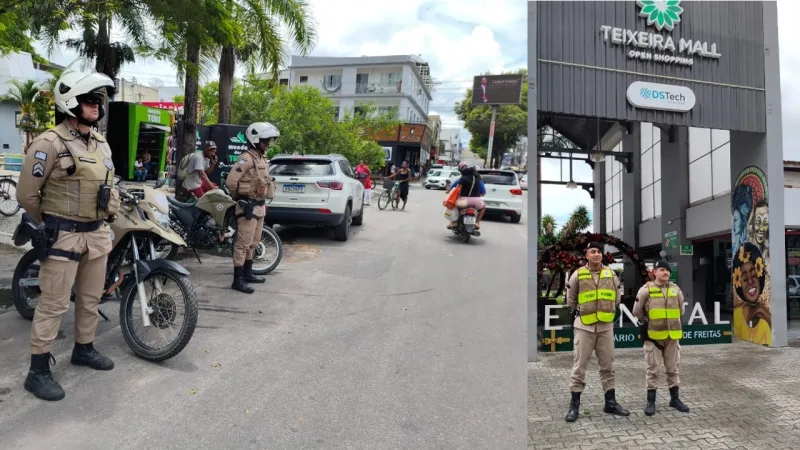 Polícia Militar intensifica policiamento em Teixeira de Freitas durante o período natalino Polícia Militar intensifica policiamento em Teixeira de Freitas durante o período natalino