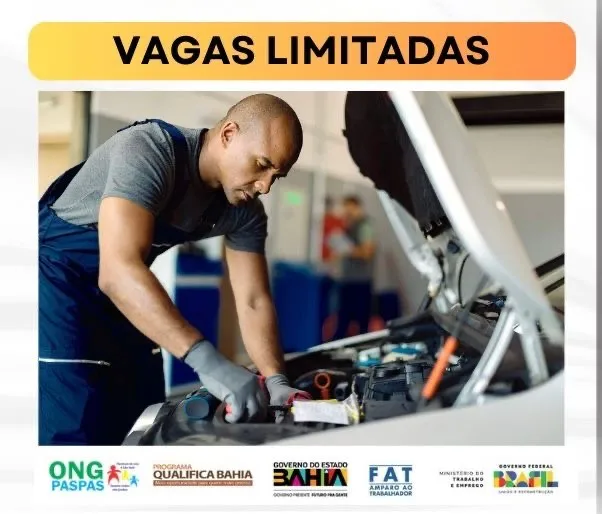 Cursos gratuitos de pedreiro polivalente e mecânico de manutenção estão com inscrições abertas na ONG Paspas Cursos gratuitos de pedreiro polivalente e mecânico de manutenção estão com inscrições abertas na ONG Paspas