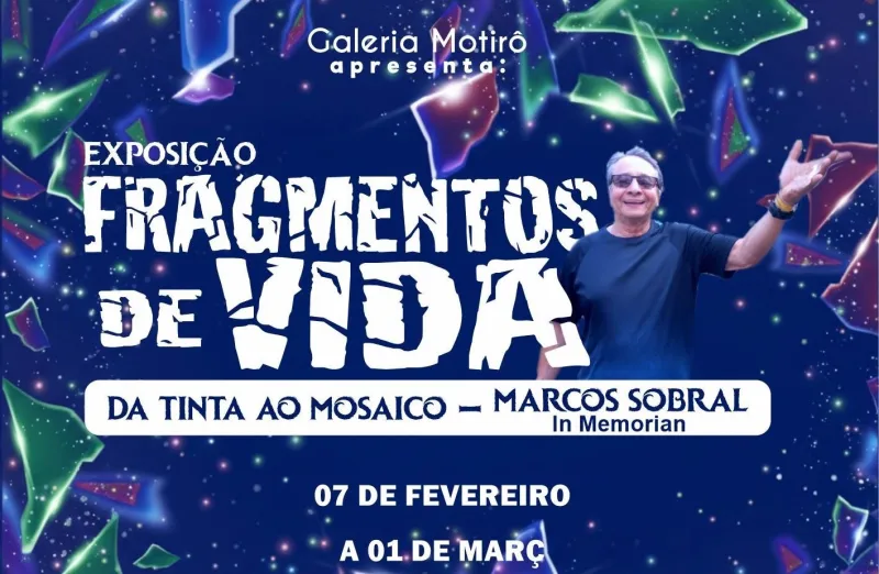 Galeria Motirô recebe exposição “Fragmentos de Vida: Da Tinta ao Mosaico”, em homenagem ao artista Marcos Sobral