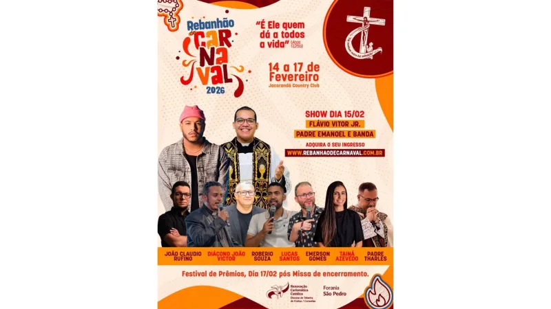 Rebanhão de Carnaval 2026 começa nesta sexta (14) com programação para toda a família em Teixeira de Freitas