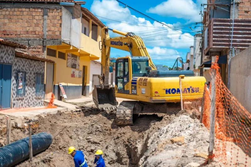 Macrodrenagem avança no bairro Redenção e microdrenagem já alcança 60% de execução
