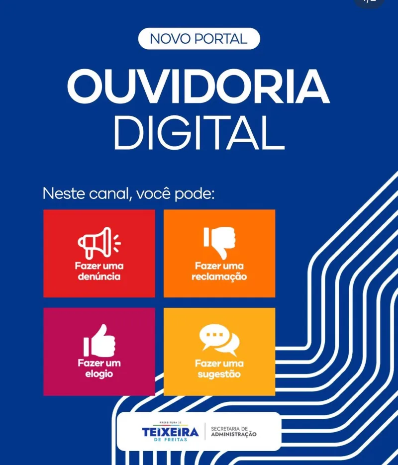 Prefeitura de Teixeira de Freitas lança novo portal de Ouvidoria Digital