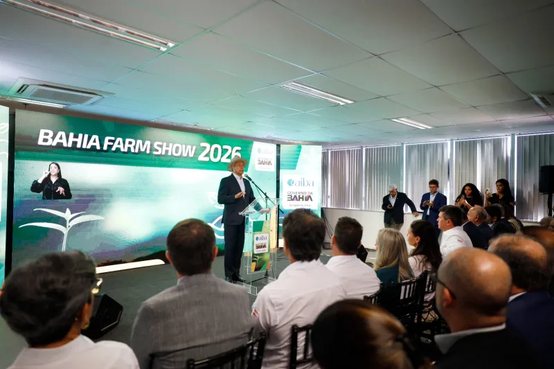 Governo do Estado destaca crescimento do agronegócio durante lançamento da Bahia Farm Show 2026