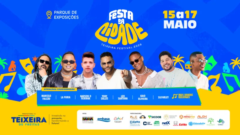 Contagem regressiva: Teixeira Festival 2026 começa amanhã com grandes atrações e estrutura inédita