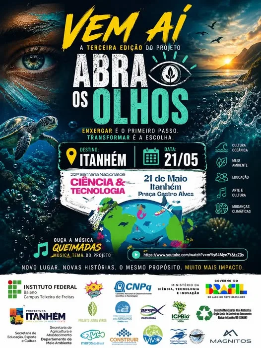Itanhém - BA recebe etapa municipal da 22ª Semana Nacional de Ciência e Tecnologia