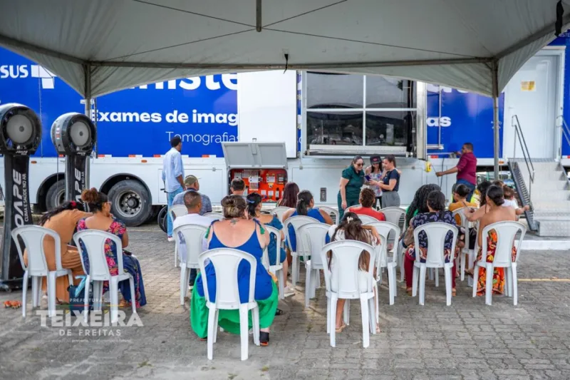 Carreta de Imagem amplia acesso a exames de tomografia e ultrassonografia em Teixeira de Freitas