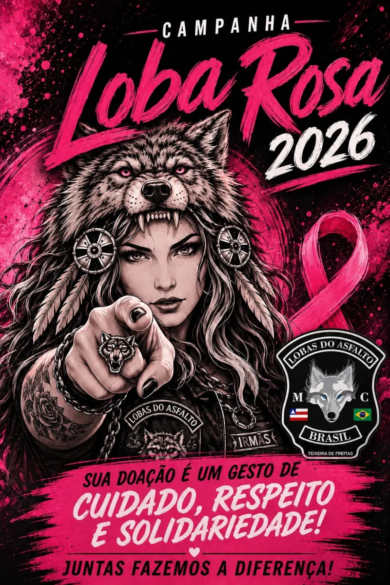 Lobas do Asfalto fortalece protagonismo feminino sobre duas rodas e prepara 4ª edição do Loba Rosa Lobas do Asfalto fortalece protagonismo feminino sobre duas rodas e prepara 4ª edição do Loba Rosa