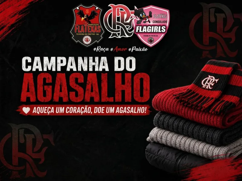 Solidariedade rubro-negra: Flatexas e Flagirls lançam Campanha do Agasalho Solidariedade rubro-negra: Flatexas e Flagirls lançam Campanha do Agasalho