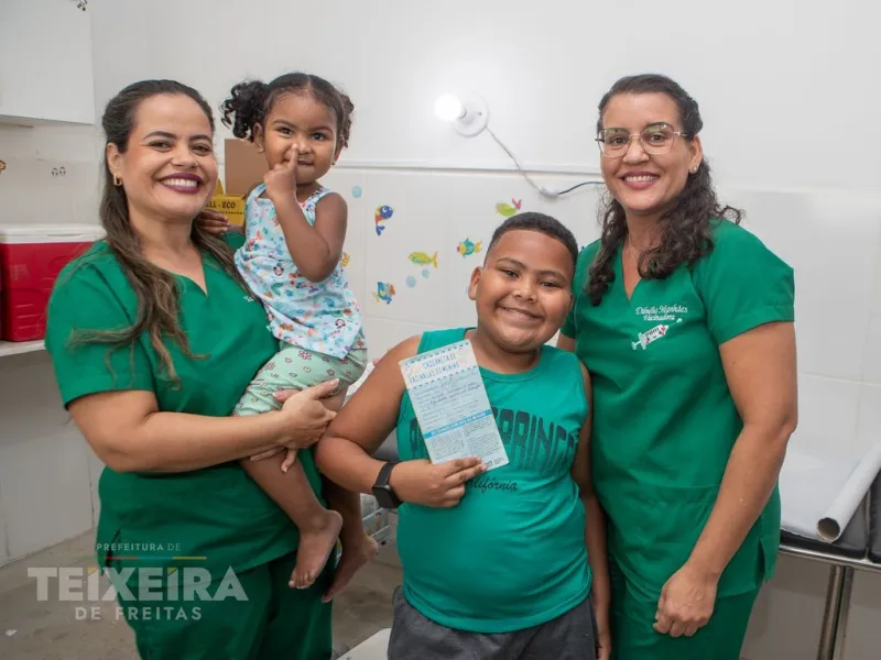 Dia D de Multivacinação atende mais de 1,3 mil pessoas em Teixeira de Freitas