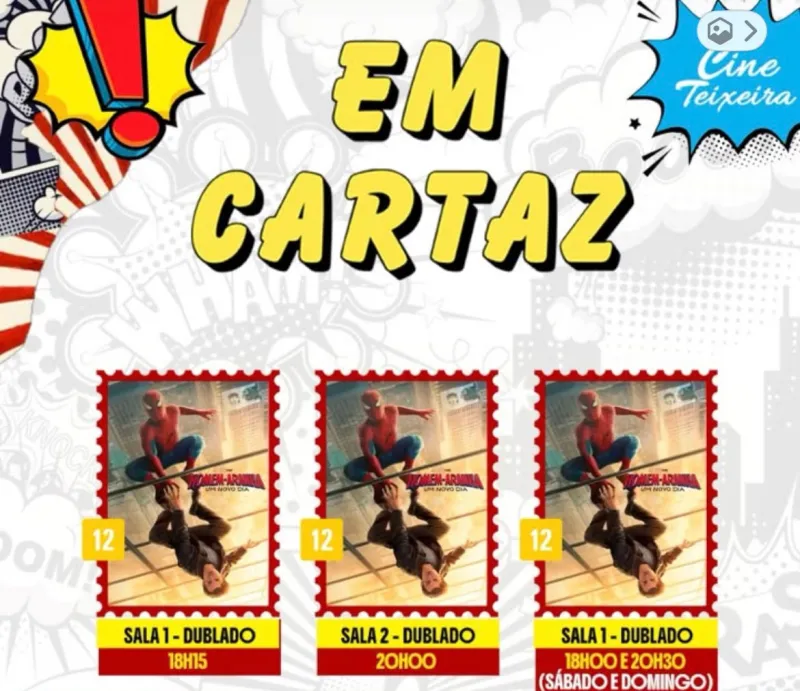 Cine Teixeira divulga programação de 27 de agosto a 2 de setembro: está imperdível