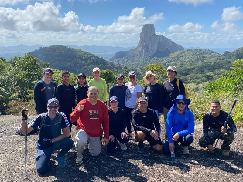 Montanhistas buscam aventura no monte Serra Grande, em Itamaraju