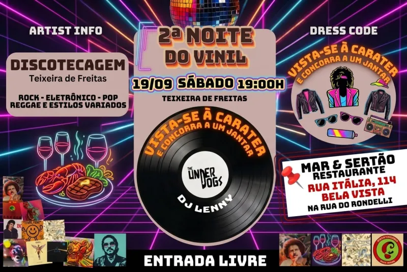 Noite do Vinil: DJ Lenny fala sobre nostalgia, música e expectativas para a 2ª edição