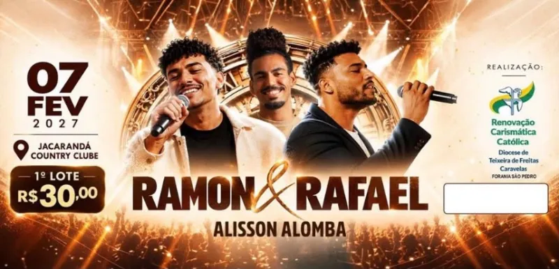 Rebanhão de Carnaval 2027 terá shows de Ramon & Rafael e Alisson Alomba em Teixeira de Freitas