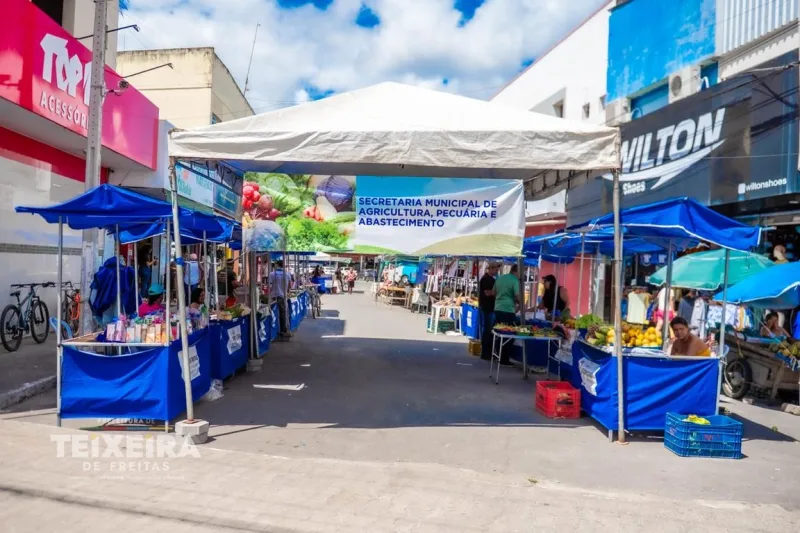 Feira da Agricultura Familiar aproxima produtores e consumidores em Teixeira de Freitas