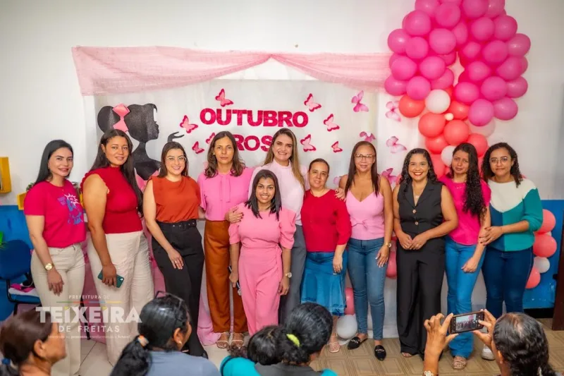 Prefeitura de Teixeira de Freitas realiza ação do Outubro Rosa no CRAS Vila Vargas Prefeitura de Teixeira de Freitas realiza ação do Outubro Rosa no CRAS Vila Vargas