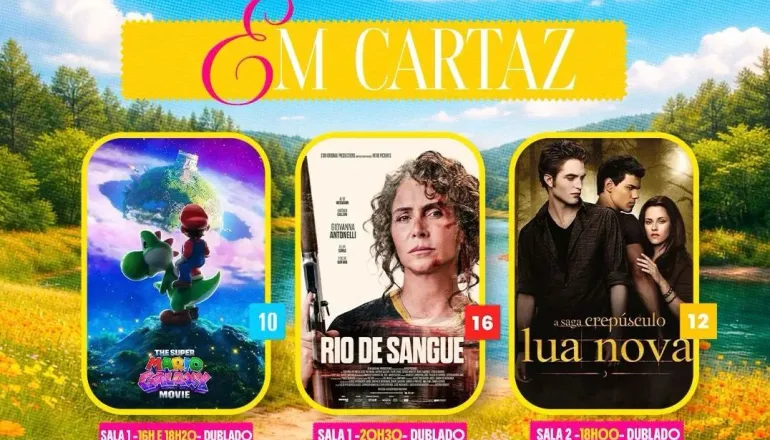 Cine Teixeira divulga programação com estreias e sucessos em cartaz nesta semana