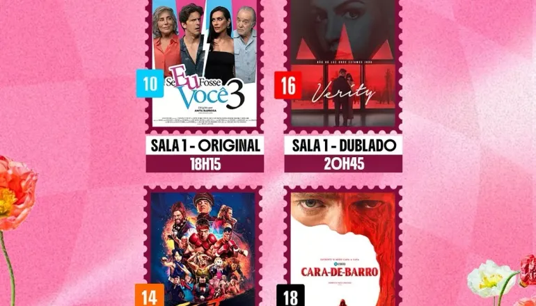 Cine Teixeira divulga programação de filmes de 22 a 28 de outubro