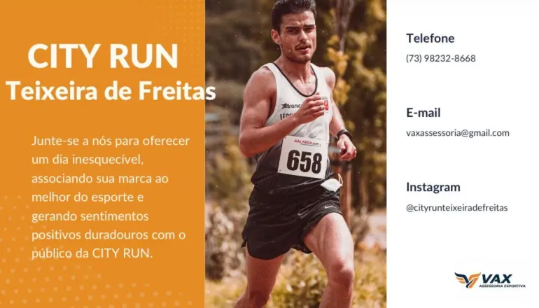 City Run Teixeira de Freitas abre inscrições e promete grande evento esportivo no município
