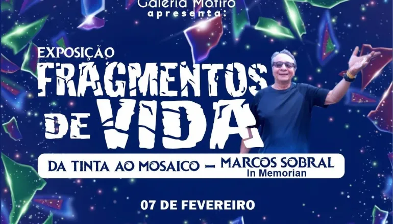 Galeria Motirô recebe exposição “Fragmentos de Vida: Da Tinta ao Mosaico”, em homenagem ao artista Marcos Sobral