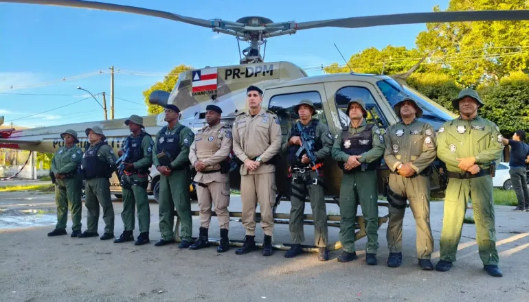 Helicóptero da PMBA chega ao extremo sul para reforçar combate ao crime organizado