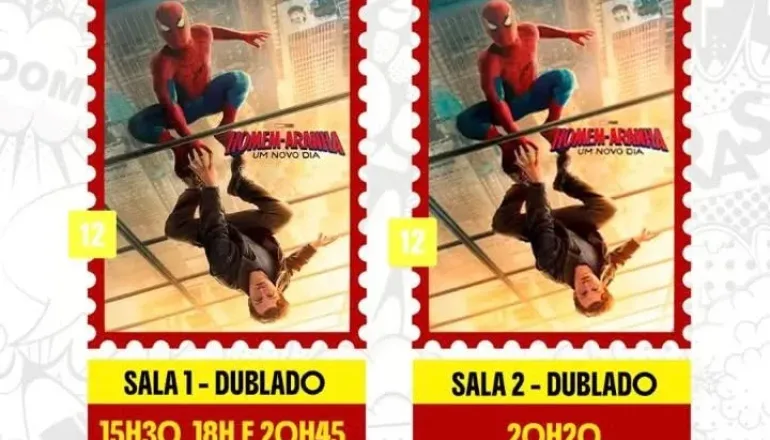 Homem-Aranha: Um Novo Dia estreia no Cine Teixeira e entra em cartaz com sessões em duas salas