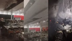 Incêndio controlado na praça de alimentação do Shopping PátioMix em Teixeira de Freitas