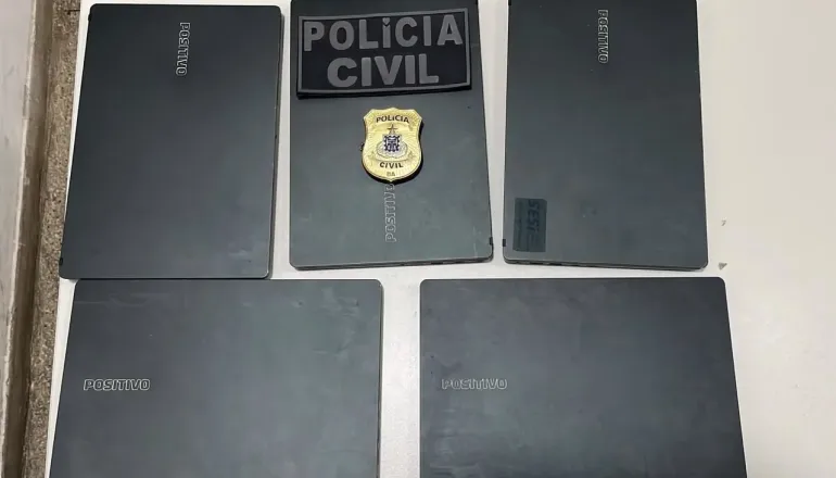 Polícia Civil recupera cinco notebooks furtados do SENAI após investigação e ações de inteligência