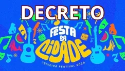 Prefeitura transfere feriado do aniversário de Teixeira de Freitas para após a micareta   