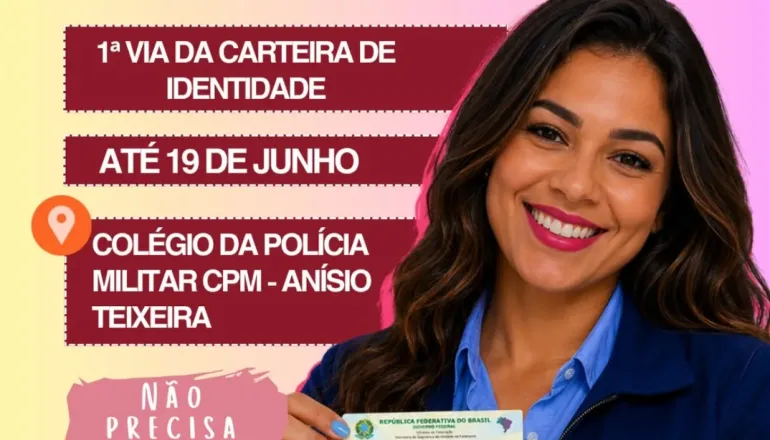 SAC Itinerante realiza emissão gratuita da nova Carteira de Identidade Nacional em Teixeira de Freitas