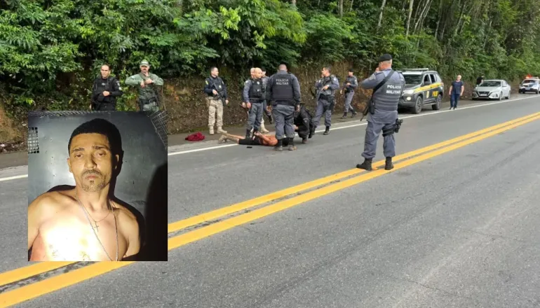 Trabalho conjunto das forças de segurança do Extremo Sul resulta na prisão do fugitivo do conjunto penal de Eunápolis